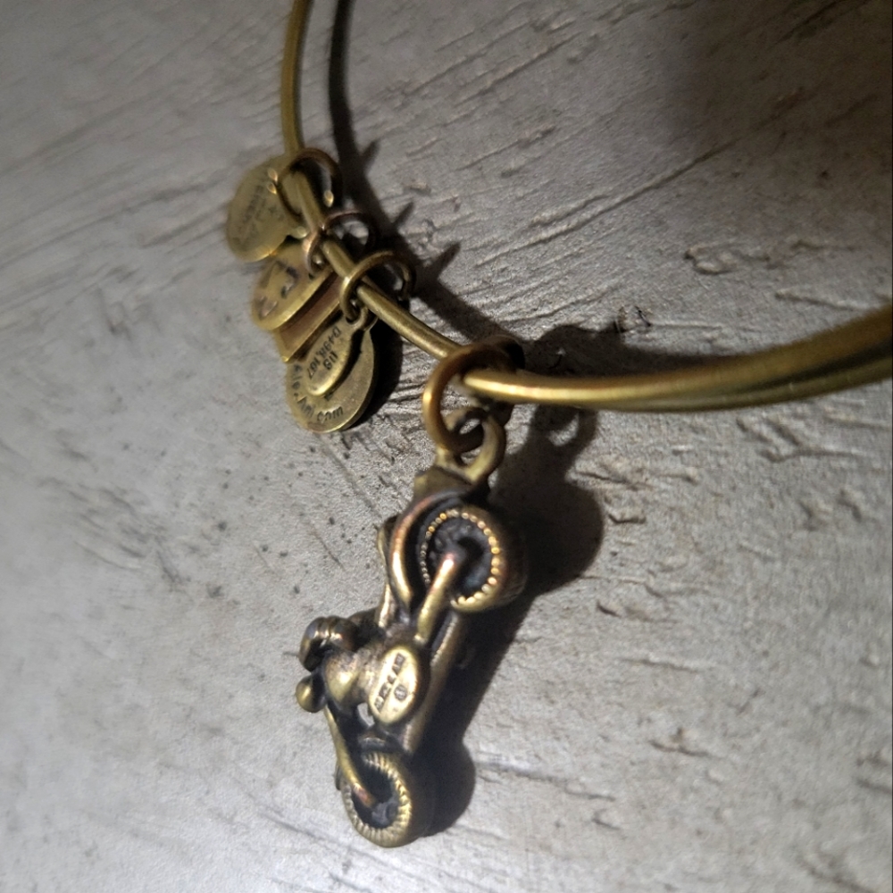 Alex and anni brass motorcycle bracelet